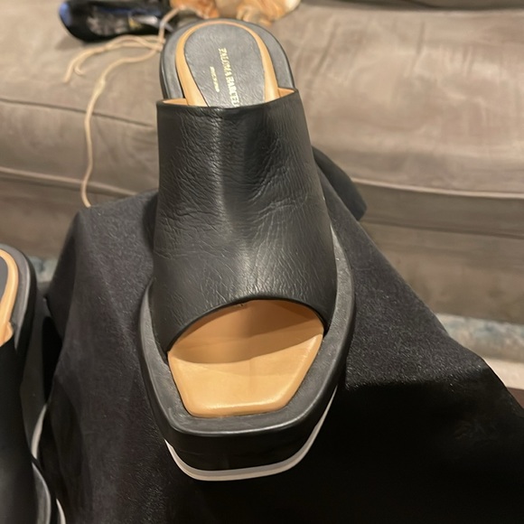 Paloma Barcelo made in Spain, black leather wedge, size 41 - Picture 3 of 12